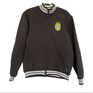 Sport jacket with crest emblem at the front S EUC